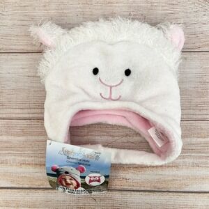 Flapjackkids Reversible Convertible Litten Lamb/Kitten Fitted Hat 6 Month to 1Y